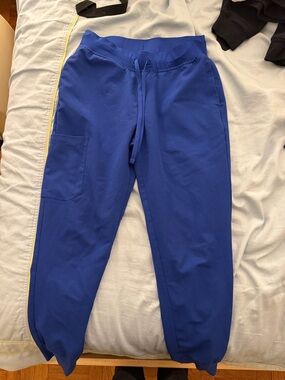 Mandala Royal Blue Drawstring Jogger scrub pants